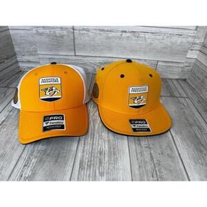 Nashville Predators Fanatics Authentic Pro Adjustable & Snapback Hats Lot NWT